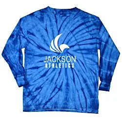 Tie-Dye Long Sleeve T-Shirt - Tonal Spider - Screen