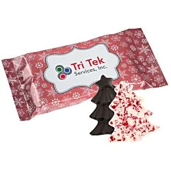 Peppermint Bark Shapes - 1-1/2 oz. - Tree