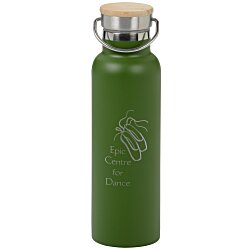 Accord Vacuum Bottle with Wood Lid - 21 oz. - Laser Engraved