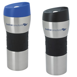 Stainless Tumbler with Grip - 16 oz.  Main Image
