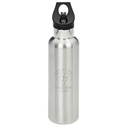 Basecamp Tundra Vacuum Bottle with Flip Straw Lid - 20 oz. - Laser Engraved