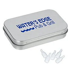 Rectangular Tin with Shaped Mints - Bottle