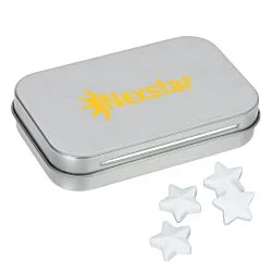 Rectangular Tin with Shaped Mints - Star