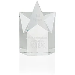 Superstar Crystal Award - 6"