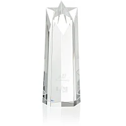 Crystal Star Obelisk Award - 10"