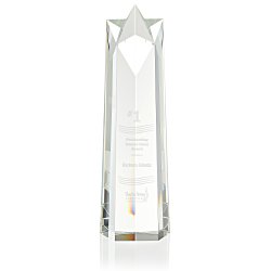 Crystal Star Obelisk Award - 12"
