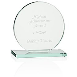 Fellowship Jade Glass Award - 7"