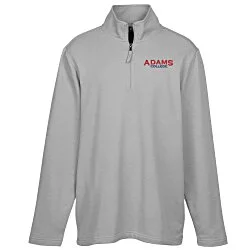 Brushed Back Pique 1/4-Zip Pullover - Men's