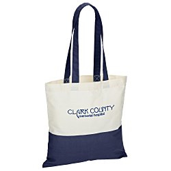 Color Accent Cotton Sheeting Tote - 24 hr