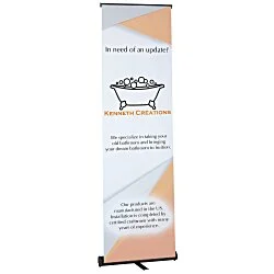 Contender Mini Retractable Banner Display - 23 - 1/2"