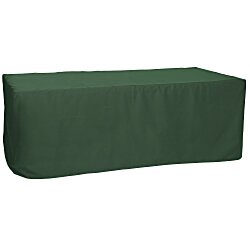 Serged Closed-Back Fitted Table Cover - 8' - Blank