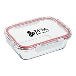 Glass Food Storage with Lid - Square