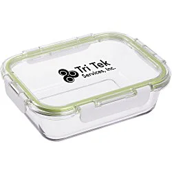 Glass Food Storage with Lid - Square