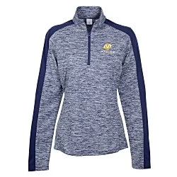 Voltage Colorblock 1/4-Zip Pullover - Ladies' - Embroidered - 24 hr
