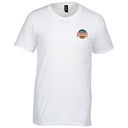 Gildan Tri-Blend T-Shirt - Men's - White - Embroidered