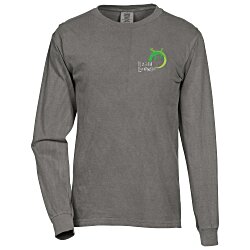 Comfort Colors Garment-Dyed 6.1 oz. LS T-Shirt - Embroidered