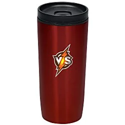 Custom Accent Stainless Travel Mug - 16 oz. - Colors - Full Color