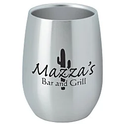 Stainless Steel Stemless Wine Glass - 9 oz. - 24 hr