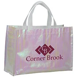 Iridescent Laminated Non-Woven Shopping Tote