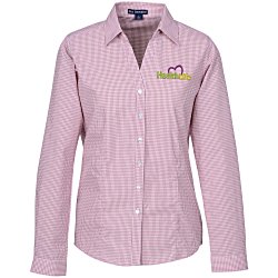 Gingham Check Wrinkle Resistant Shirt - Ladies'