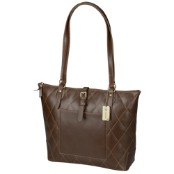 Cutter & Buck® Bainbridge Quilted Leather Tote  Main Image