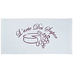 King Size Velour Beach Towel - White