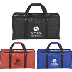 Oversized Laminated Non-Woven Zippered Tote  Main Image