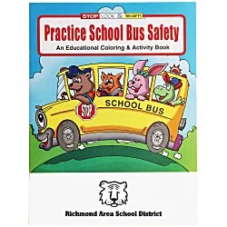 Practice School Bus Safety Coloring Book - 24 hr