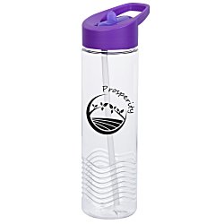 Clear Impact Twist Water Bottle with Flip Straw Lid - 24 oz.