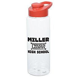 Clear Impact Guzzler Sport Bottle with Flip Carry Lid - 32 oz.