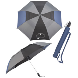 Slazenger Tri-Color Folding Golf Umbrella - 55" Arc  Main Image