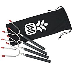 Extendable Roasting Sticks with Carrying Case