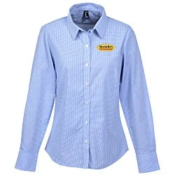 Microcheck Gingham Cotton Shirt - Ladies'