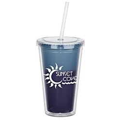 Mood Victory Acrylic Tumbler with Straw - 16 oz.