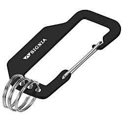 Flat Carabiner Triple Keychain - 24 hr