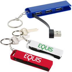 USB Hub 3-in-1 Key Chain  Main Image