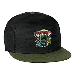 New Era Flat Bill Snapback Camo Cap