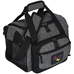 12-Can Heathered Convertible Duffel Cooler - Full Color