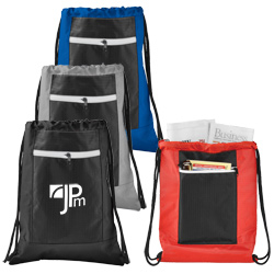 Ripstop Drawstring Bag with Zipper  Main Image