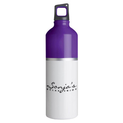 2-Tone Color Spot Aluminum Water Bottle - 25 oz.  Main Image