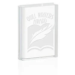 Crystal Book Award - 4"