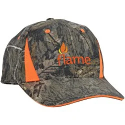 Camo Cap with Blaze Inserts - Embroidered