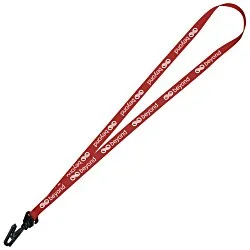 Trapezoid Lanyard - 1/2" - 32" - Plastic Bulldog Clip
