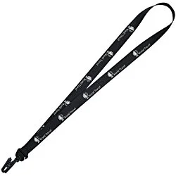 Trapezoid Lanyard - 3/4 inches - 32 inches - Plastic Bulldog Clip