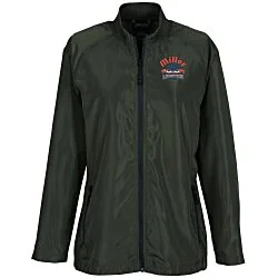 Sleek Lightweight Rib Collar Jacket - Ladies' - Embroidery