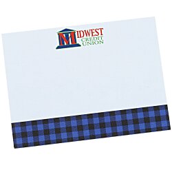Souvenir Designer Sticky Note - 3” x 4” - Buffalo Plaid - 25 Sheet