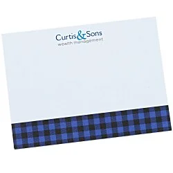 Souvenir Designer Sticky Note - 3” x 4” - Buffalo Plaid - 50 Sheet