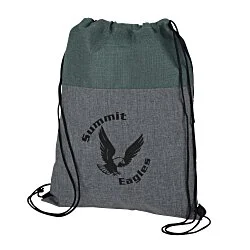 Lynford Heathered Drawstring Backpack - 24 hr