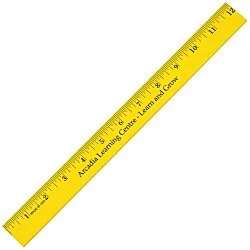 12" Enamel Wood Ruler