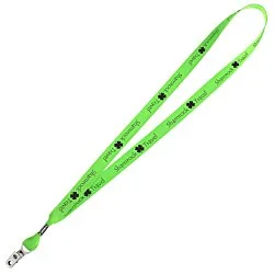 Neon Lanyard - 5/8" - Metal Bulldog Clip